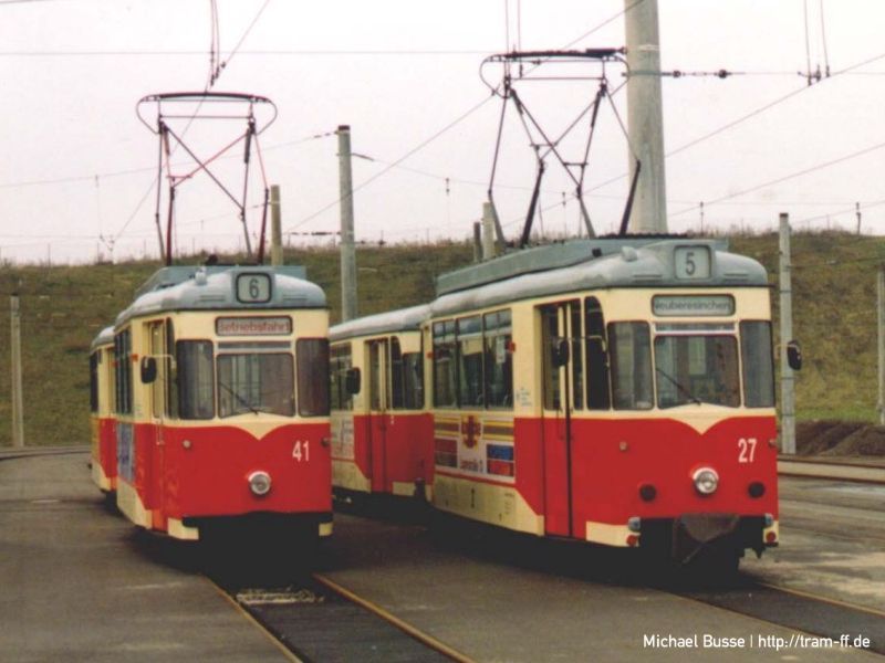 Gotha-Züge 41 + 103 und 27 + 111 Anfang 1994 