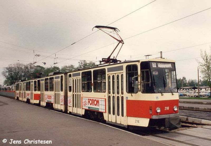 Tatra-Doppeltraktion in Markendorf