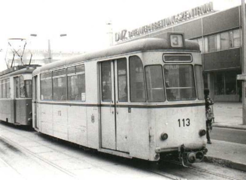 Beiwagen 113 am Platz der Republik um 1980