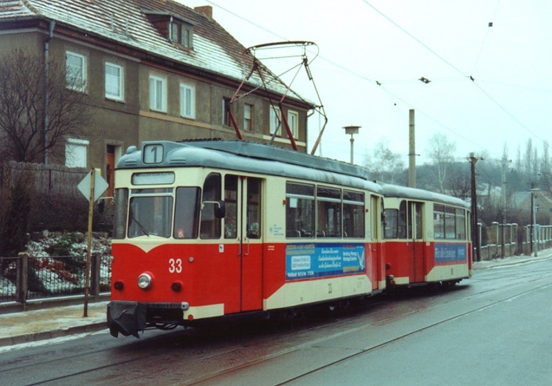Gotha-Zug 33 + 108 in Lebuser Vorstadt 1992