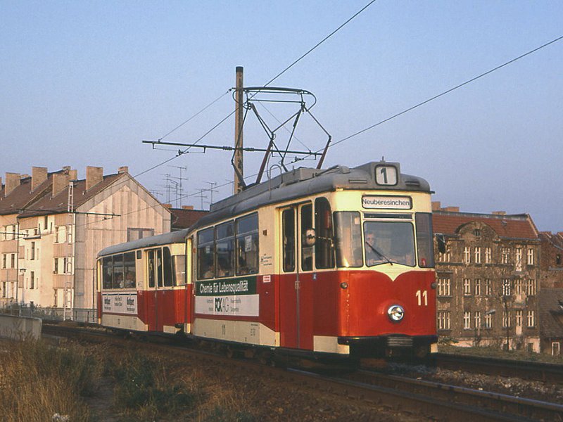 Gotha-Zug 11 und 103 an der Großen Müllroser Straße