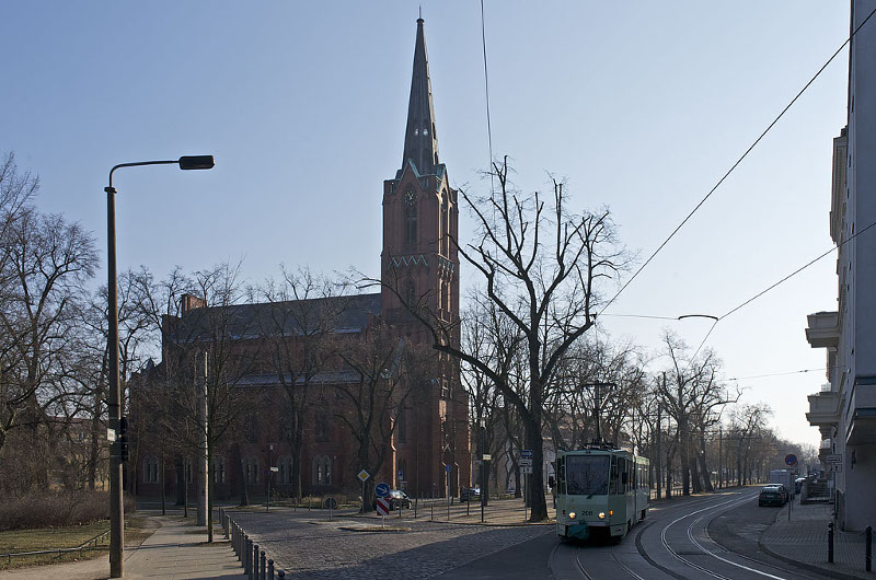 Lindenstraße mit Gertraudkirche