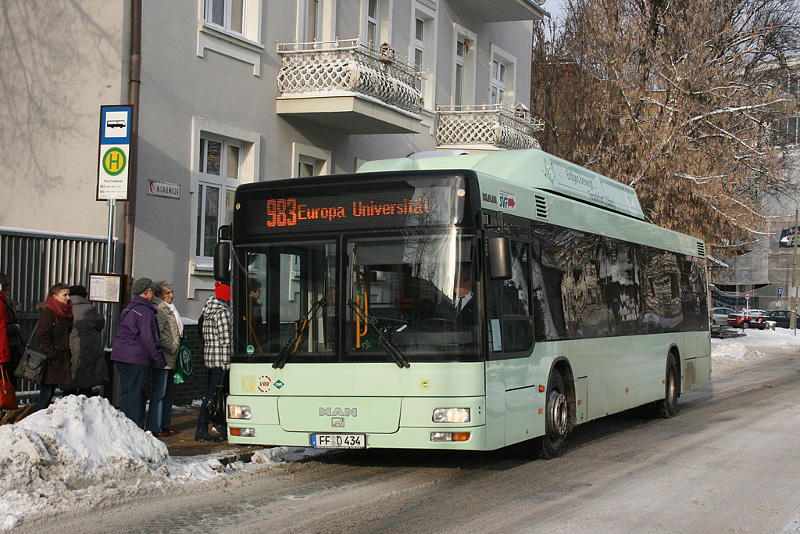Bus 983 am Plac Frankfurcki