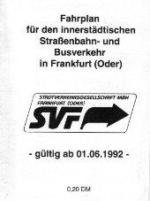 Fahrplanheft 1992