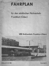Fahrplanheft 1983